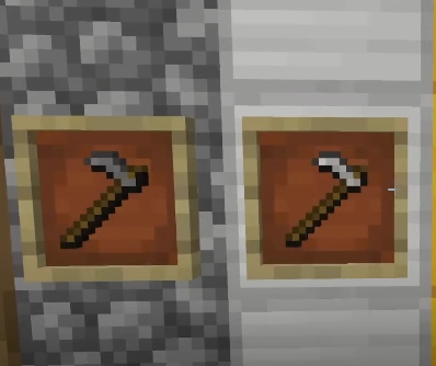 Hoe used in Minecraft farming