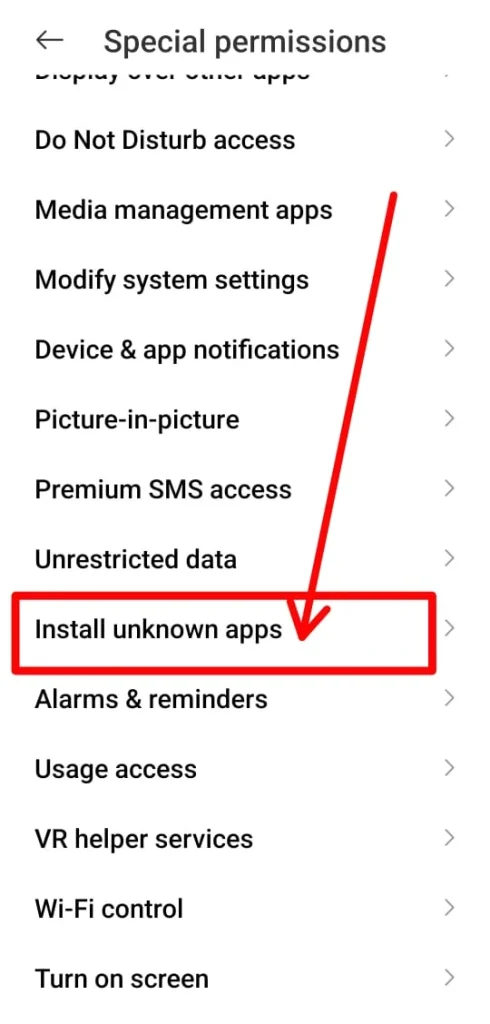 Install unknown sources
